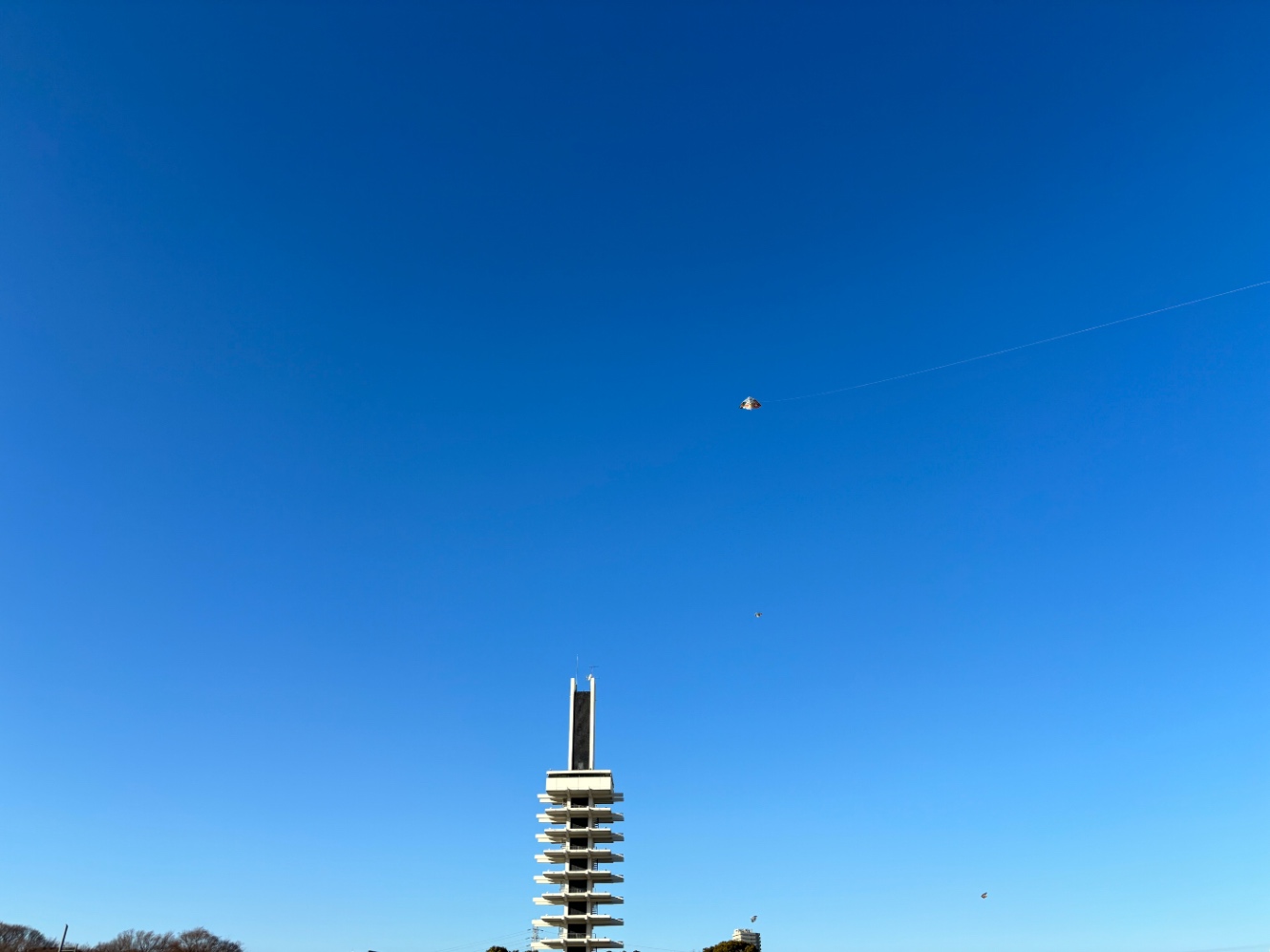 凧が上がっている空