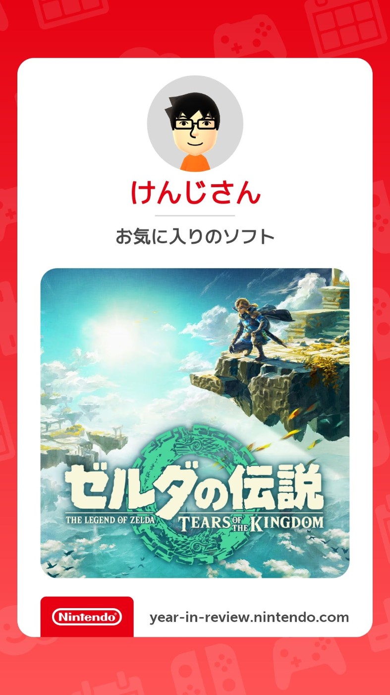 Nintendoの振り返りのやつの画像