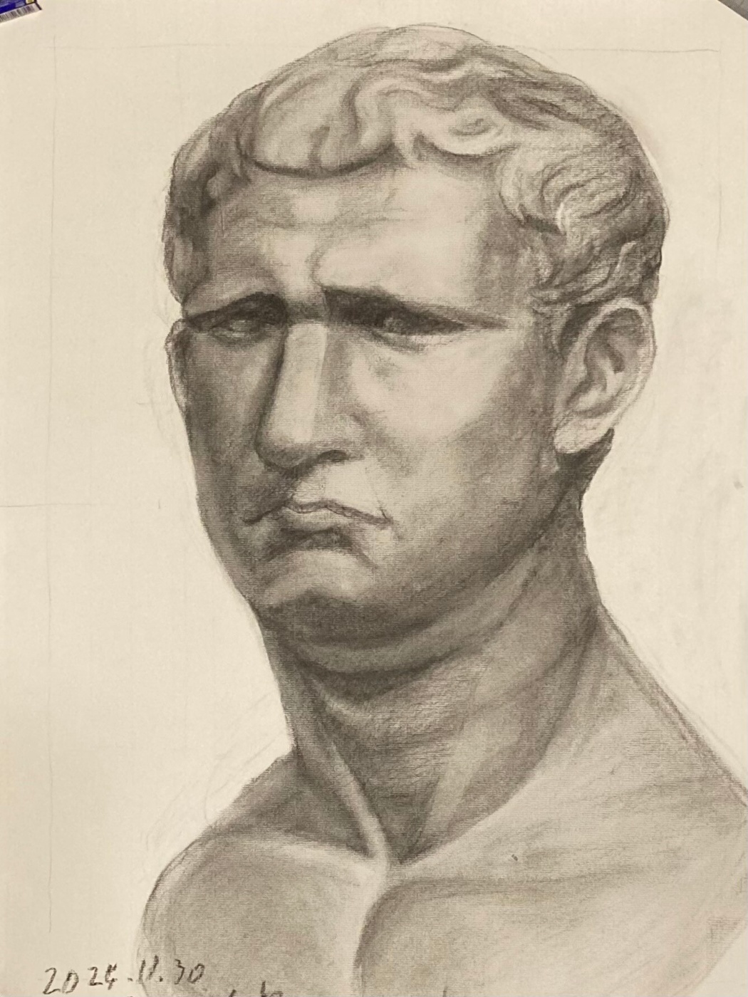 デッサン　アグリッパ像