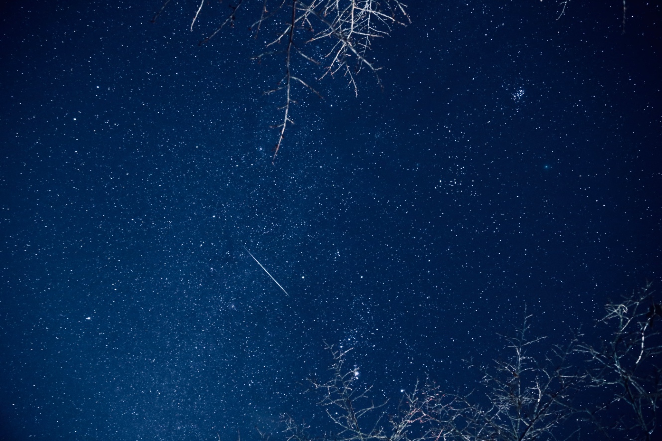 星空に流星