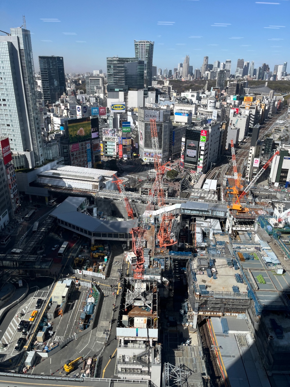 新しいオフィスから見た渋谷の景色