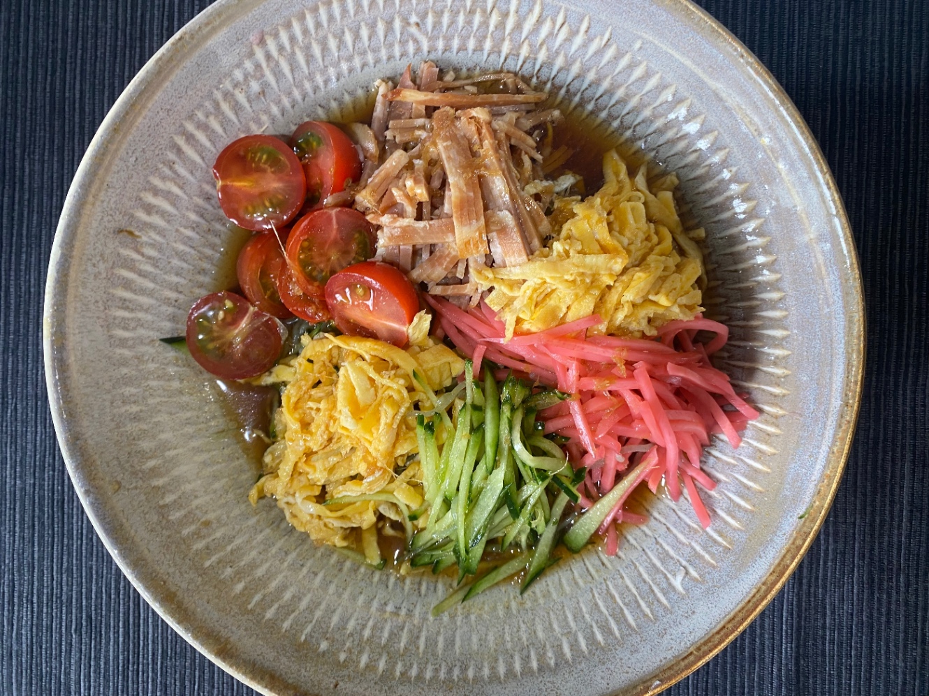 こんにゃく麺の冷やし中華