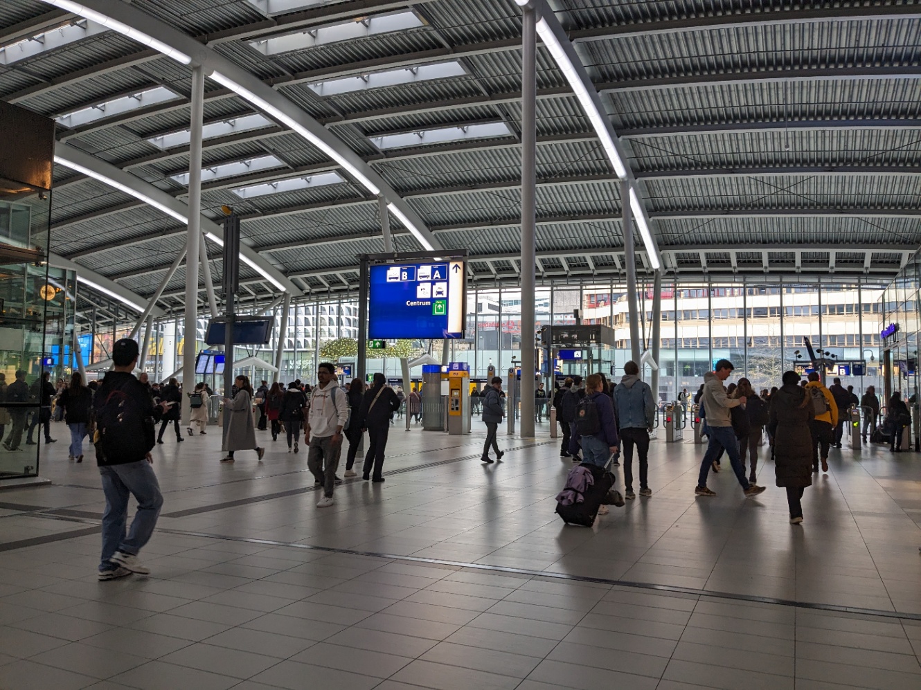 ユトレヒト中央駅の改札口