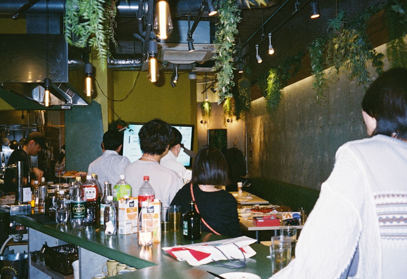 年末の忘年会の写真