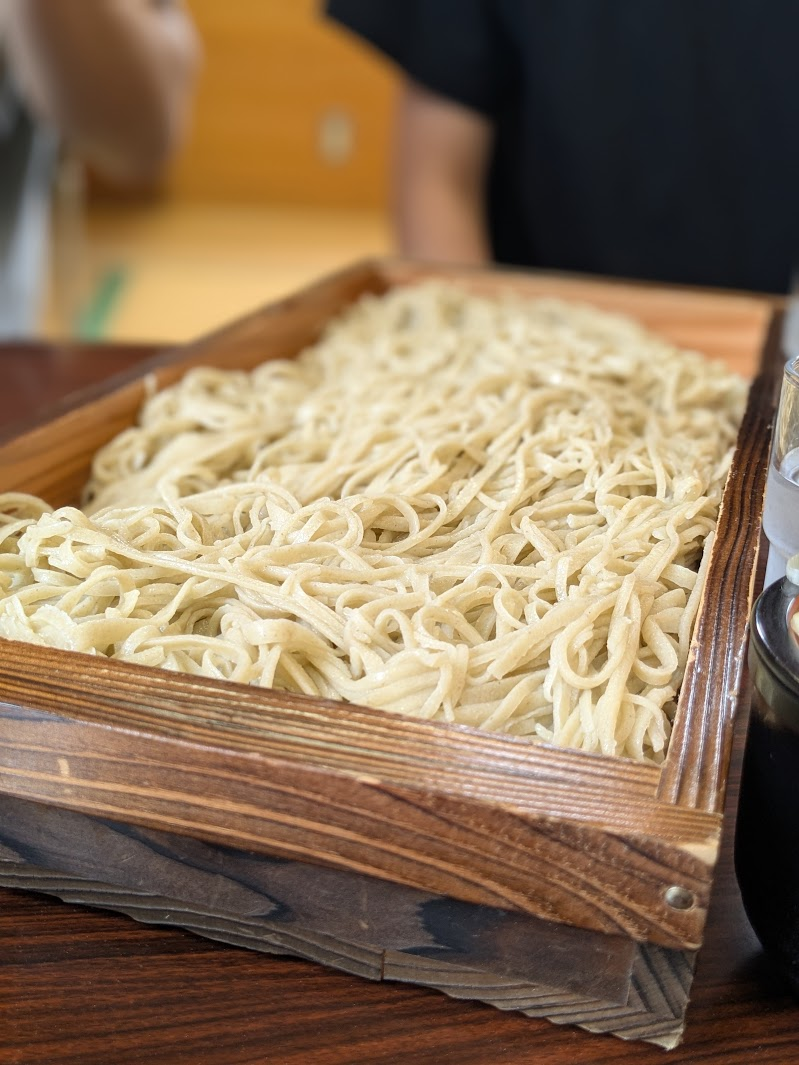 自分たちで打ったそば 美味しい