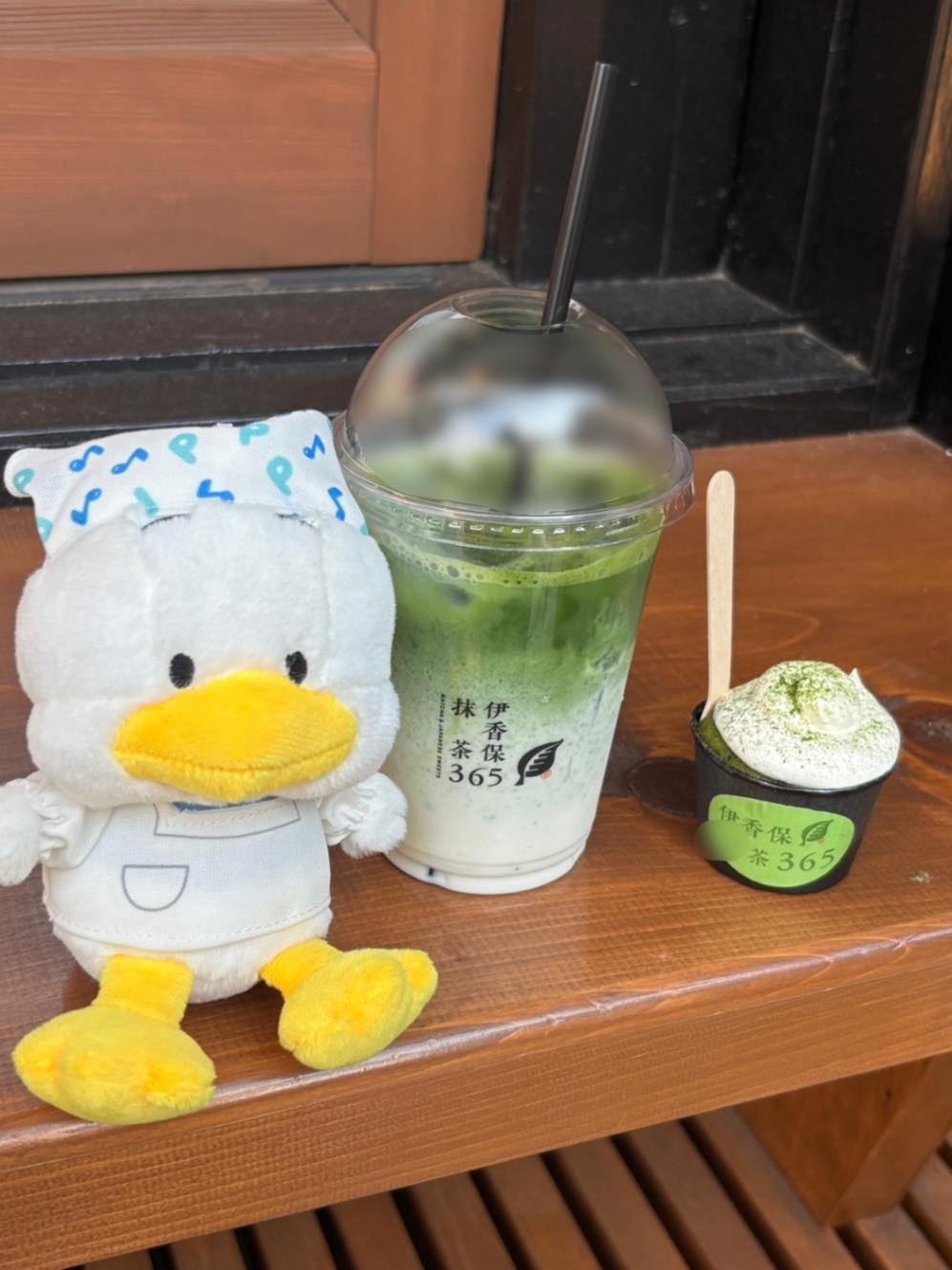 抹茶フォンダンショコラと抹茶ラテ