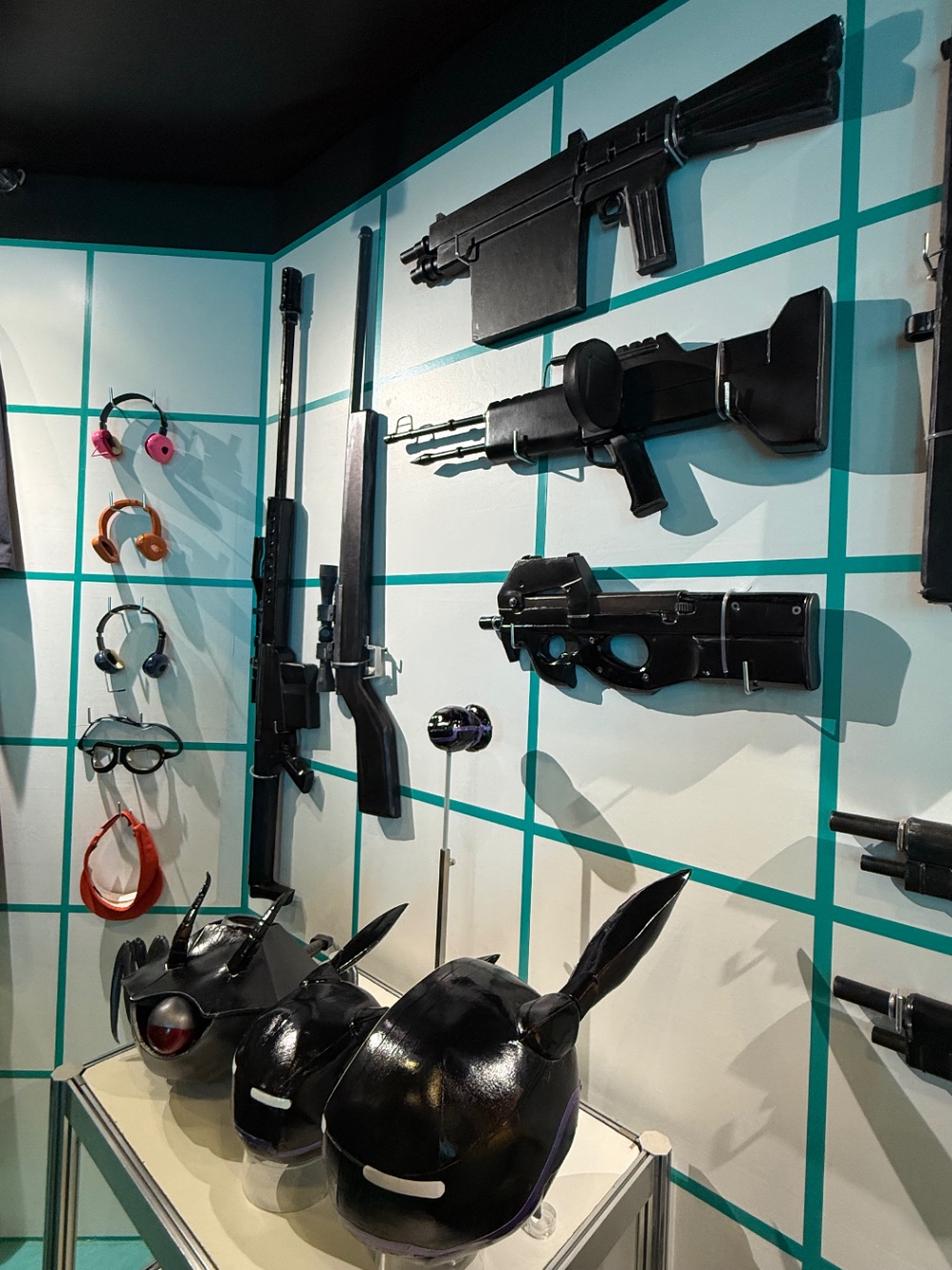 舞台で使用した武器たち