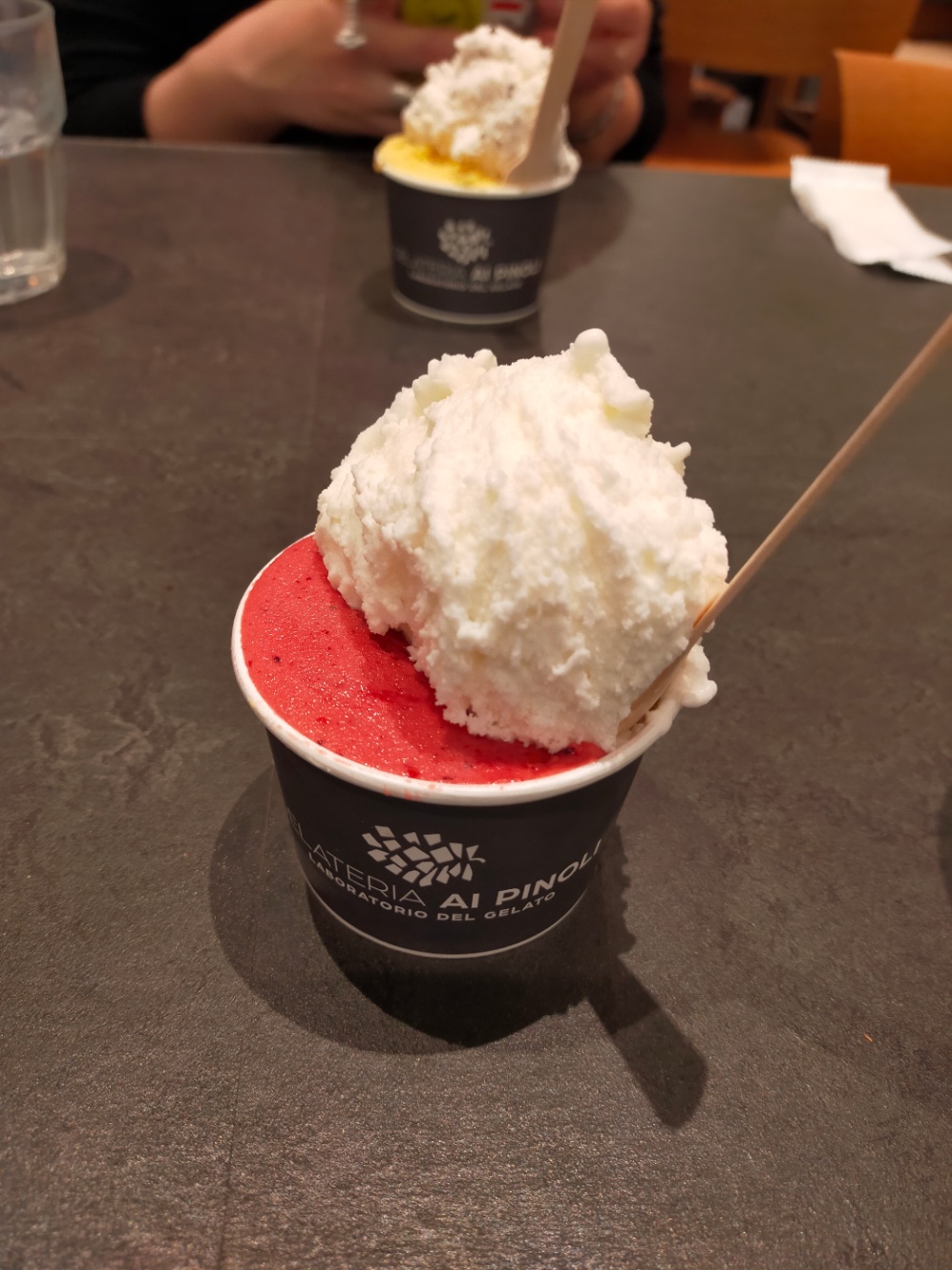 帰りに食べたジェラート