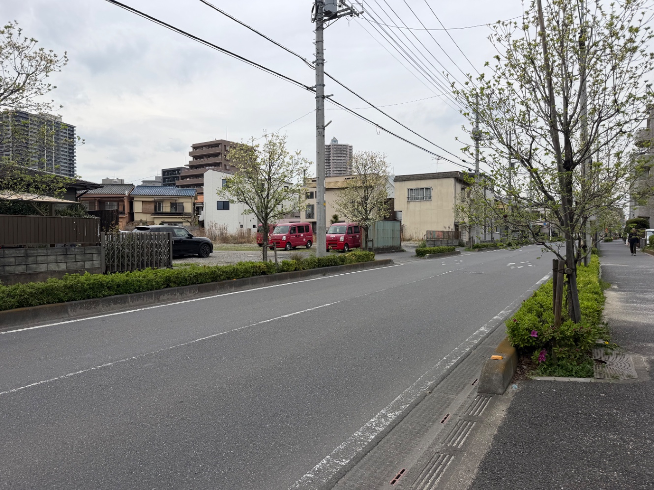 一方通行の住宅道路