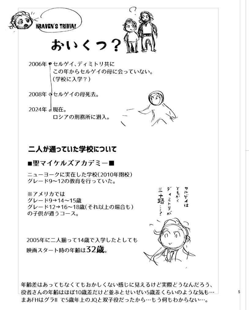 兄弟の年齢を予想するページ