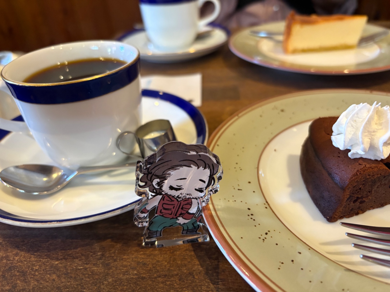 コーヒーとケーキのセット