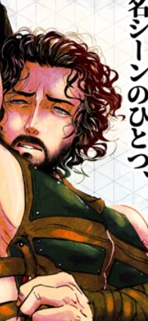 映画のワンシーンを描きおこしたものの一部