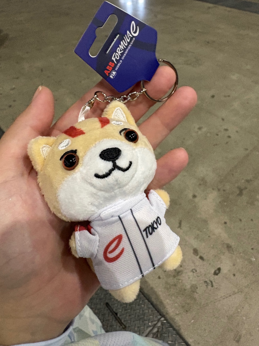 フォーミュラE東京E-Prixの公式グッズのわんこぬい